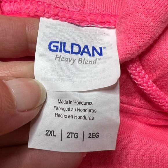 NWOT Doja Cat Cropped Graphic Pullover Sweatshirt Highlighter Pink Women 2XL - Picture 4 of 8